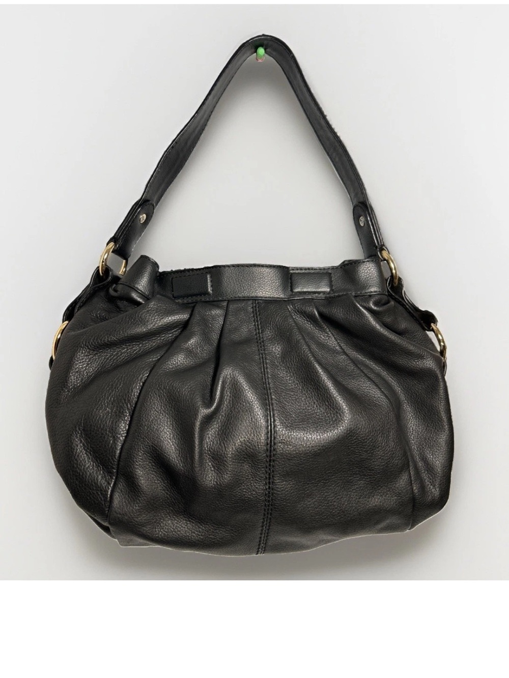 Black Leather Simply Vera Vera Wang Crescent Bag